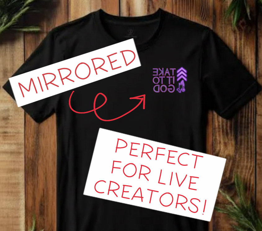*mirrored* “Take it to God” T-Shirt